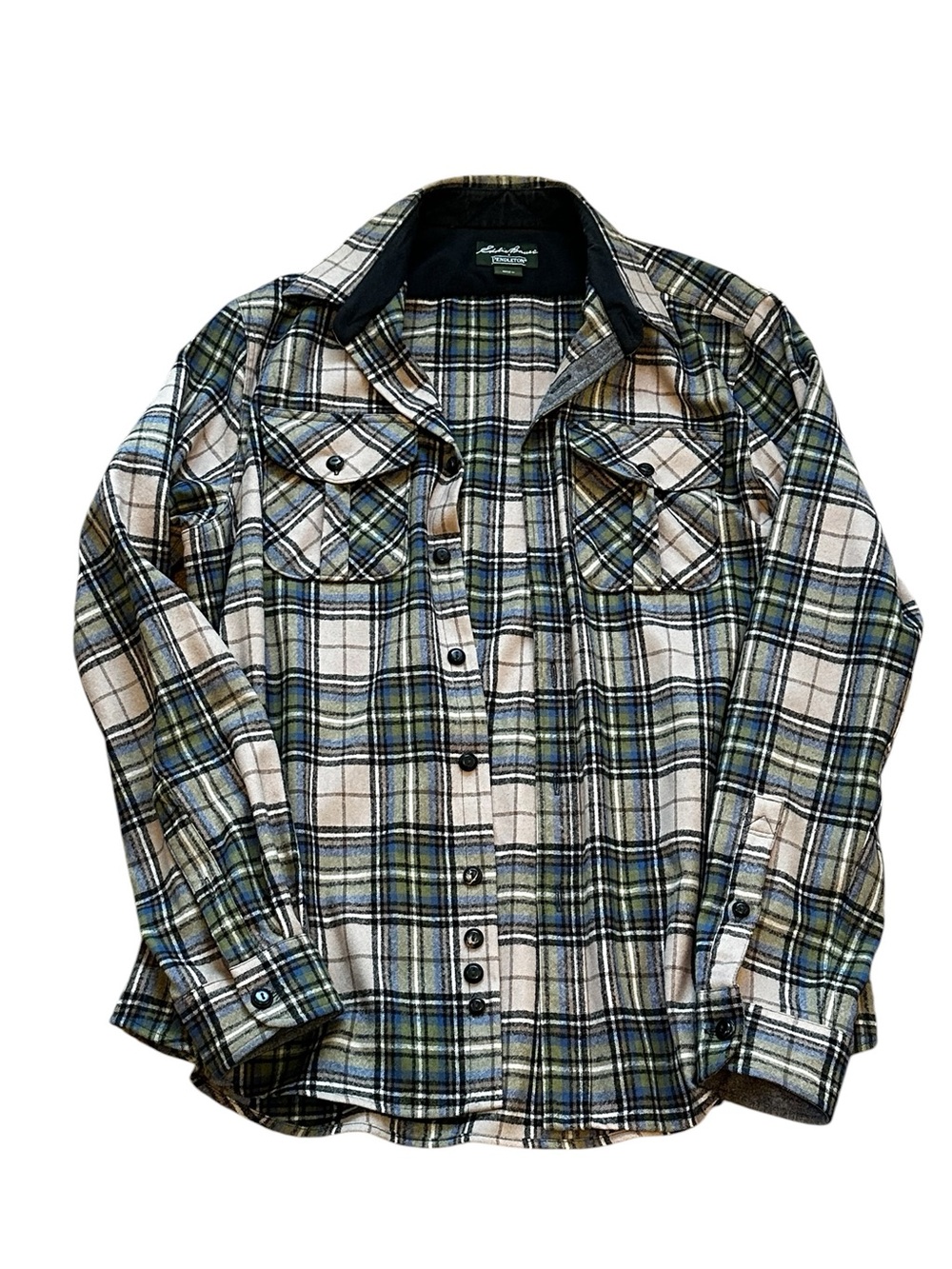 Eddie Bauer x Pendleton Plaid Shirt Jacket Shacket Wool Outdoors Camping Hike